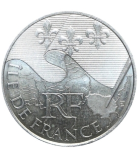 Francja 10 euro, 2010 Francuskie regiony - Ile-de-France, Srebro Ag900