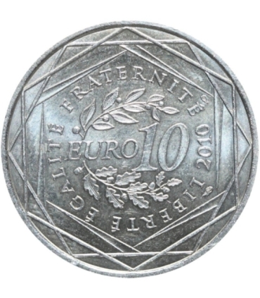 Francja 10 euro, 2010 Francuskie regiony - Ile-de-France, Srebro Ag900