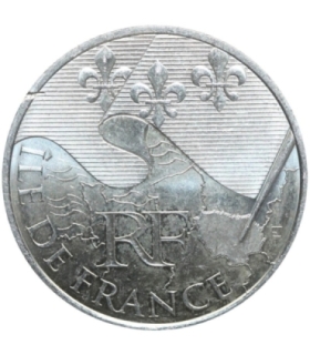 Francja 10 euro, 2010 Francuskie regiony - Ile-de-France, Srebro Ag900