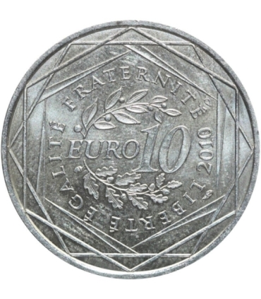Francja 10 euro, 2010 Francuskie regiony - Ile-de-France, Srebro Ag900