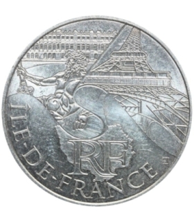 Francja 10 euro, 2011 Ile-de-France, srebro