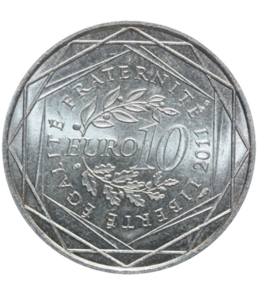 Francja 10 euro, 2011 Ile-de-France, srebro