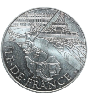 Francja 10 euro, 2011 Ile-de-France, srebro