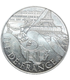 Francja 10 euro, 2011 Ile-de-France, srebro