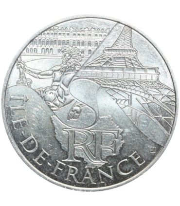 Francja 10 euro, 2011 Ile-de-France, srebro