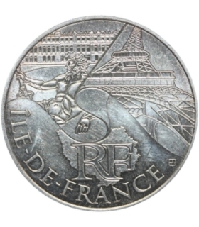 Francja 10 euro, 2011 Ile-de-France, srebro