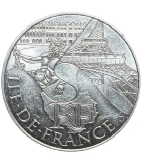 Francja 10 euro, 2011 Ile-de-France, srebro