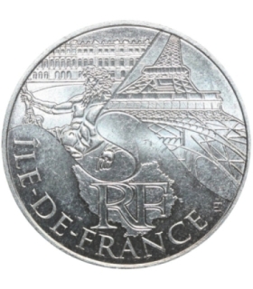 Francja 10 euro, 2011 Ile-de-France, srebro