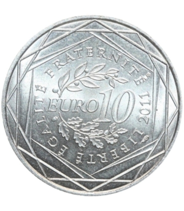 Francja 10 euro, 2011 Ile-de-France, srebro
