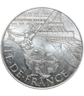 Francja 10 euro, 2011 Ile-de-France, srebro