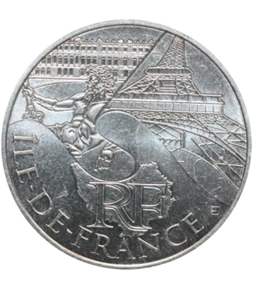 Francja 10 euro, 2011 Ile-de-France, srebro