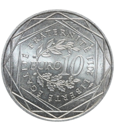 Francja 10 euro, 2011 Ile-de-France, srebro