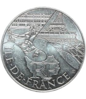 Francja 10 euro, 2011 Ile-de-France, srebro