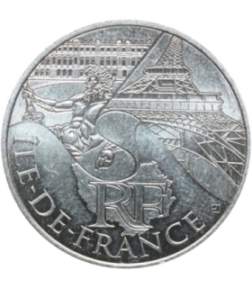 Francja 10 euro, 2011 Ile-de-France, srebro