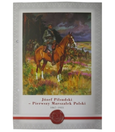Medal, Wielcy Polacy, Marszałek Józef Piłsudski, certyfikat