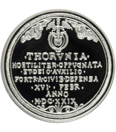 Pamiątkowy talar toruński Zygmunta III Wazy, replika, srebro Ag999