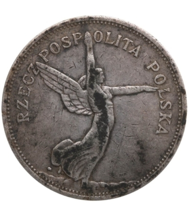 5 zł, Nike, 1930, rzadki rocznik, stan 3-