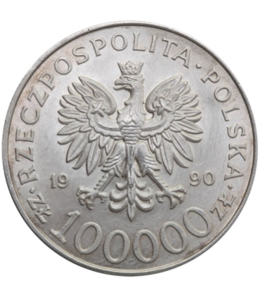 100000zł Solidarność 1990 TYP A, stan 2+