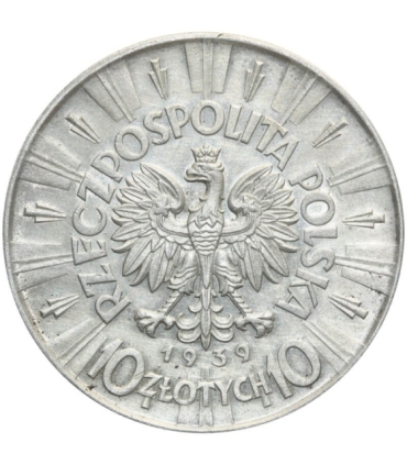 10 zł Piłsudski 1939, stan 3+