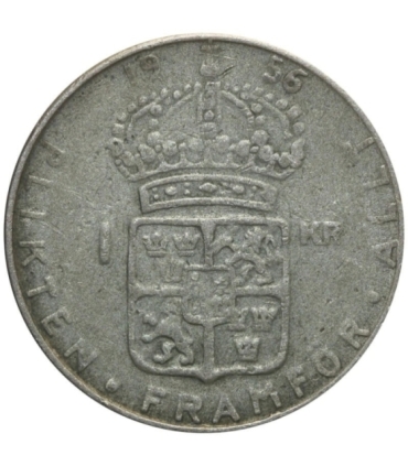 Szwecja 1 korona, srebro, 1956