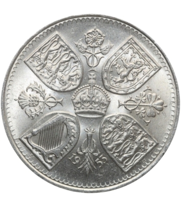 Wielka Brytania 5 szylingów, 1953 Koronacja królowej Elżbiety II