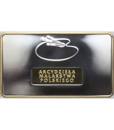 Medal Wojciech Kossak  - Autoportret z  koniem na polowaniu (Arcydzieła Malarstwa Polskiego)