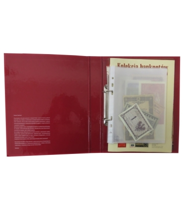 Zestaw reprintów / reprodukcji rzadkich polskich banknotów obiegowych w etui