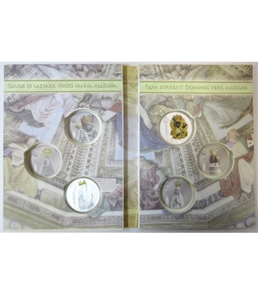 Zestaw 2 medali: matka Boska Częstochowa + Matka Boska Lourdes