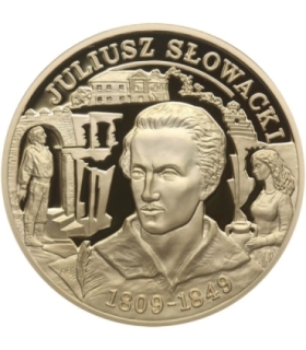 Medal, Wielcy Polacy, Juliusz Słowacki  1809 - 1849