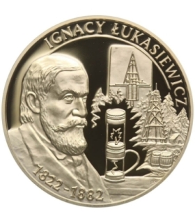 Medal, Wielcy Polacy, Ignacy Łukasiewicz 1822 - 1882