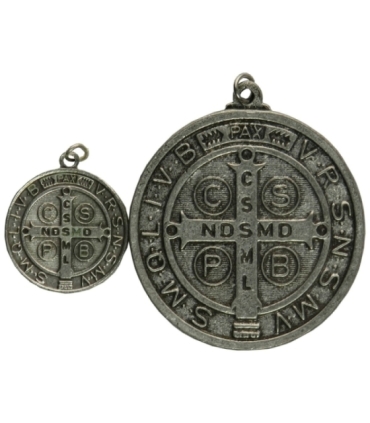 Zestaw dwóch medali Święty Benedykt