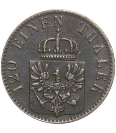 Prusy 3 fenigi, 1868 Znak menniczy „B” - Wrocław