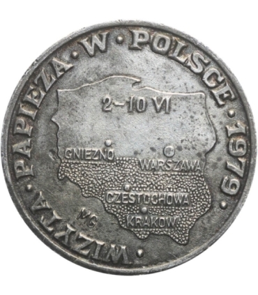 Medal 1979 wizyta papieża w Polsce Kraków Czyżyny