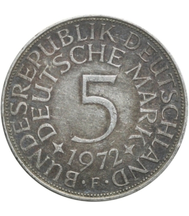 Niemcy 5 Marek 1972 F, stan 2
