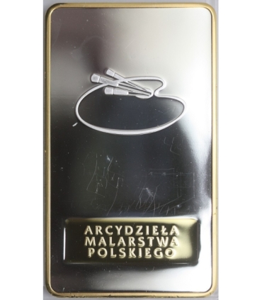 Medal Jozef Pankiewicz 1866-1940 - Dziewczynka w czerwonej sukni 1897 (Arcydzieła Malarstwa Polskiego)