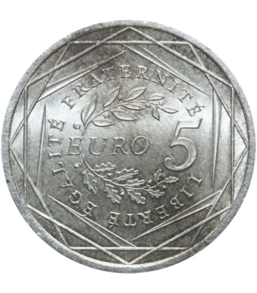 Francja 5 euro, 2008 Siewca, srebro Ag500