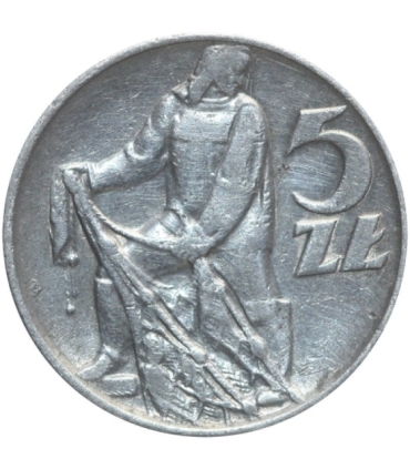 5 zł, Rybak, 1973, 3+, połysk