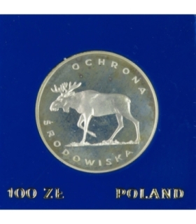 100 zł Łoś Ochrona środowiska 1978