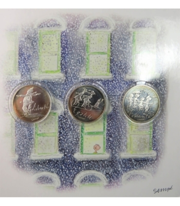 Francja 12 x 10 euro, 2014, Liberte Egalite Fraternite, Srebro