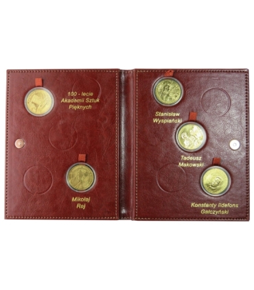 Zestaw 5 monet 2 zł GN - Dzieje kultury polskiej: pisarze, malarze, poeci