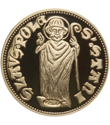 Replika  Floren Władysława Łokietka, platerowana