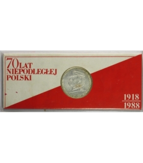 Medal 70 lat niepodległej Polski Piłsudski