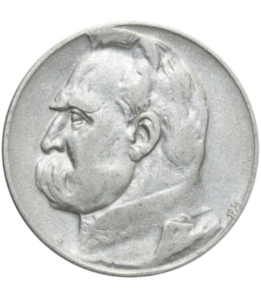 5 złotych Piłsudski Orzeł Strzelecki 1934, stan 3+