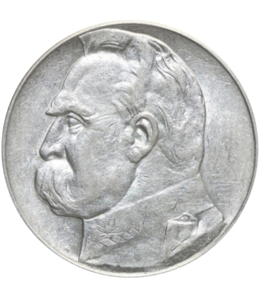 10 zł, Józef Piłsudski, 1938 stan 3+, rzadki rocznik