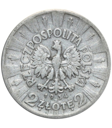 2 zł, Józef Piłsudski, 1934 stan 3