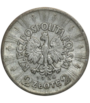 2 zł, Józef Piłsudski, 1934 stan 3-