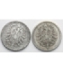 Lot: 2 x 1 Mark 1875 A, srebro,  stan 3/4