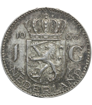 Holandia, 1 gulden 1966, srebro, stan 3