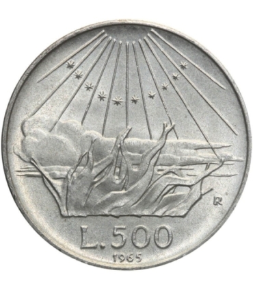 Włochy, 500 lirów, 1965, stan 2