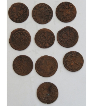 Lot: Jan Kazimierz, boratynki 10 szt.